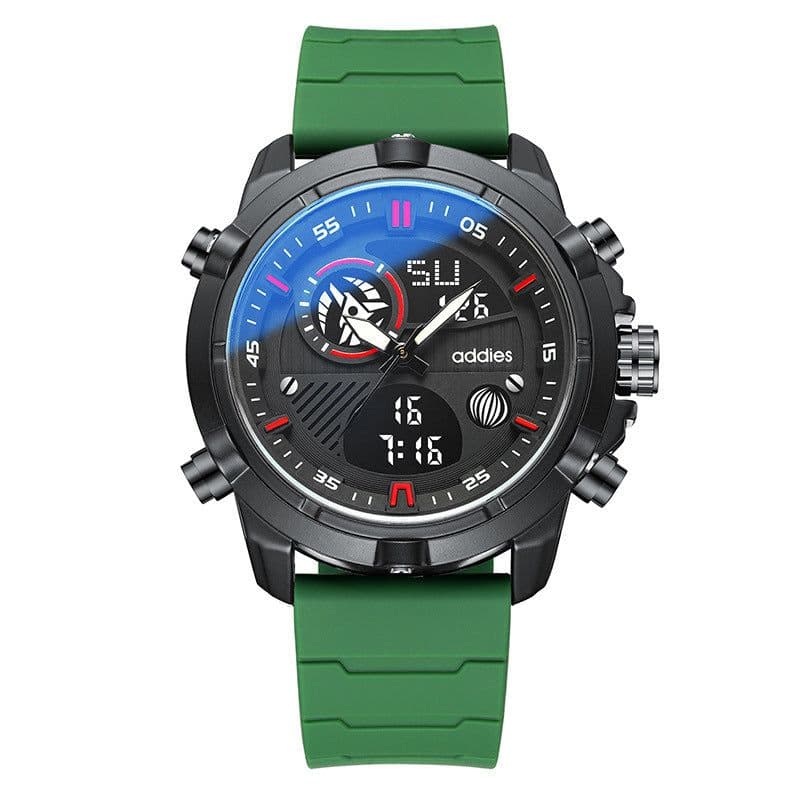 image-Fashion Men Sports Water Luminous Metal Watch