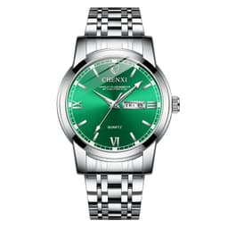 image-Double Calendar Luminous Waterproof Steel Belt Positive Watch