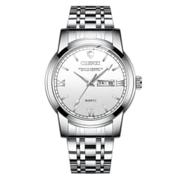 image-Double Calendar Luminous Waterproof Steel Belt Positive Watch