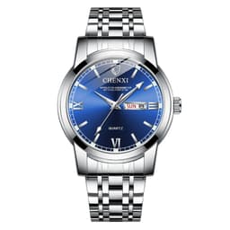 image-Double Calendar Luminous Waterproof Steel Belt Positive Watch