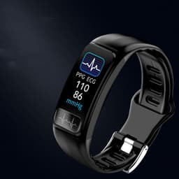 image-Ecg Ppg Smart Watch Sports Bluetooth Wristband Heart Rate Monitoring Smart Bracelet- Black