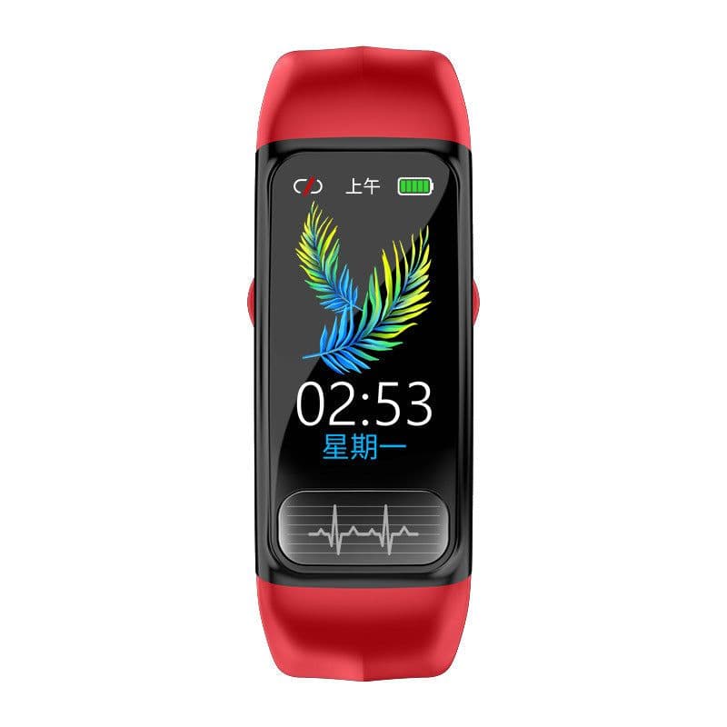image-Ecg Ppg Smart Watch Sports Bluetooth Wristband Heart Rate Monitoring Smart Bracelet- Black