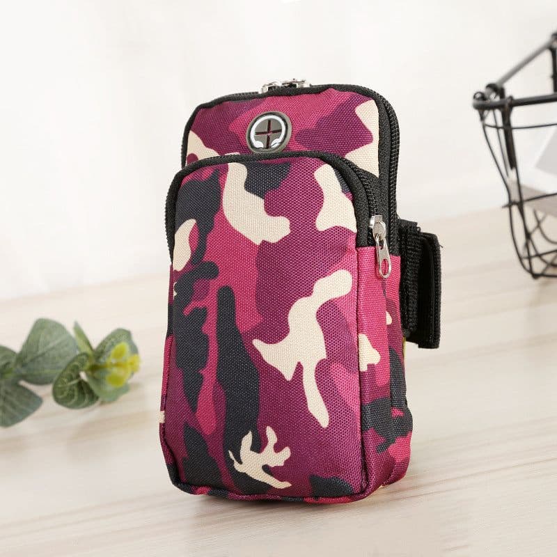 image-Running Sports Camouflage Mobile Phone Arm Water Repellent Wrist Bag
