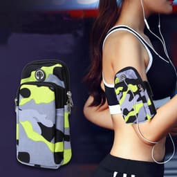 image-Running Sports Camouflage Mobile Phone Arm Water Repellent Wrist Bag