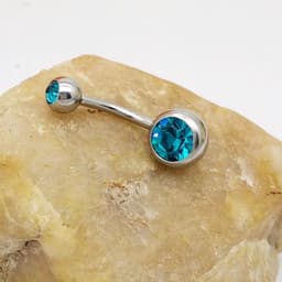 image-Puncture Hypoallergenic Titanium Steel Navel Buckle Belly Nail
