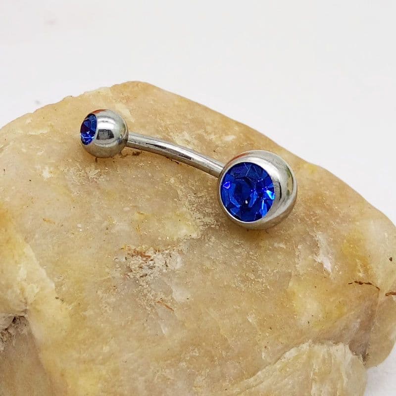image-Puncture Hypoallergenic Titanium Steel Navel Buckle Belly Nail