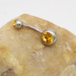 image-Puncture Hypoallergenic Titanium Steel Navel Buckle Belly Nail