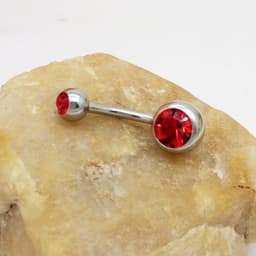 image-Puncture Hypoallergenic Titanium Steel Navel Buckle Belly Nail