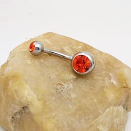 image-Puncture Hypoallergenic Titanium Steel Navel Buckle Belly Nail