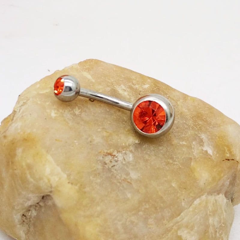 image-Puncture Hypoallergenic Titanium Steel Navel Buckle Belly Nail