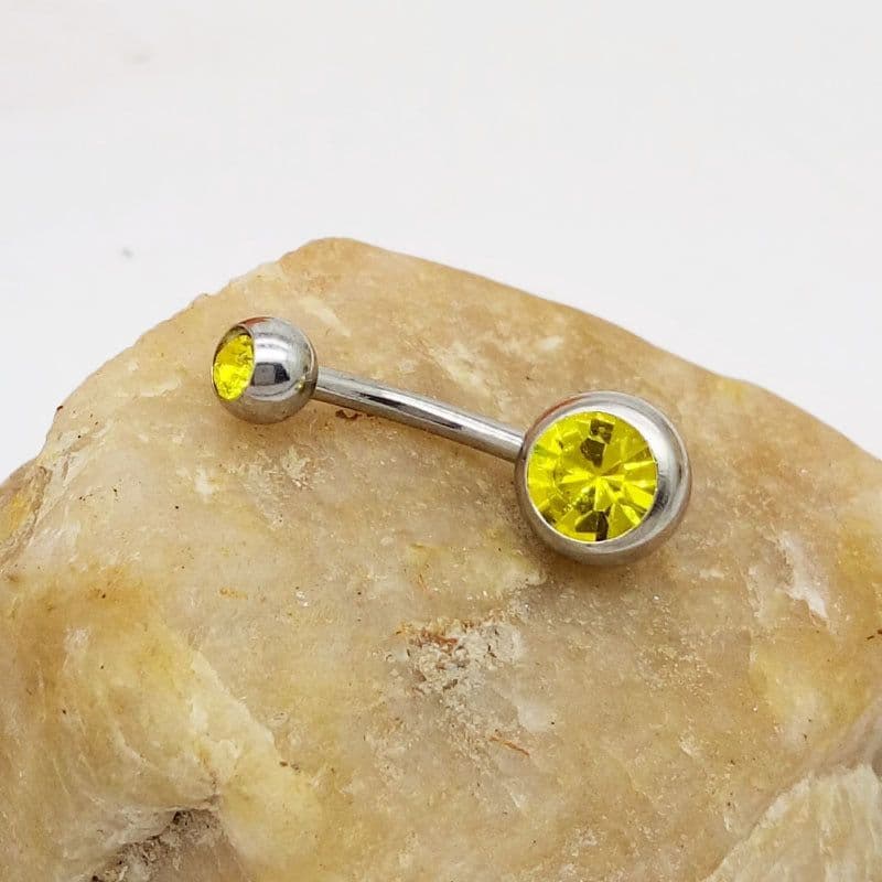image-Puncture Hypoallergenic Titanium Steel Navel Buckle Belly Nail