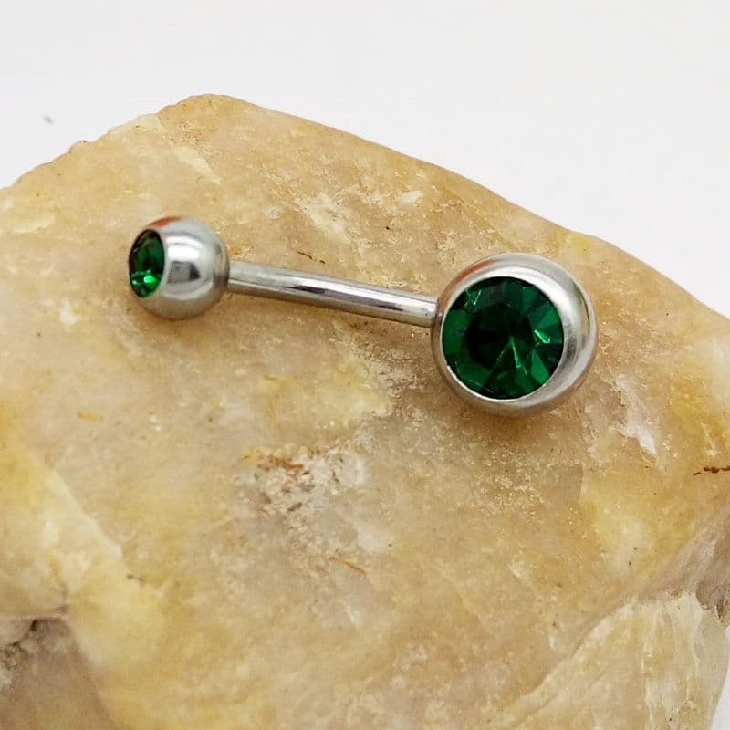 image-Puncture Hypoallergenic Titanium Steel Navel Buckle Belly Nail