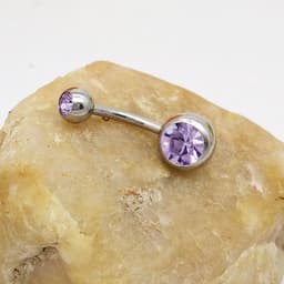 image-Puncture Hypoallergenic Titanium Steel Navel Buckle Belly Nail