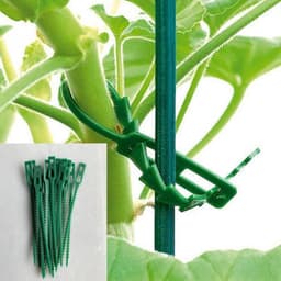 image-13CM Multi Purpose Fishbone Garden Tie Green Garden Tie Gardening Tie Various Quantity Packaging