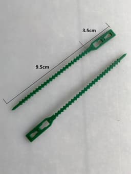 image-13CM Multi Purpose Fishbone Garden Tie Green Garden Tie Gardening Tie Various Quantity Packaging