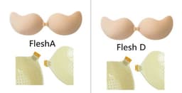 image-Lala Goddess Mango Cup With Deep V Invisible Bra Women's Swimwear Bridal Wedding Dress Gathered Chest Stickers Wholesale
