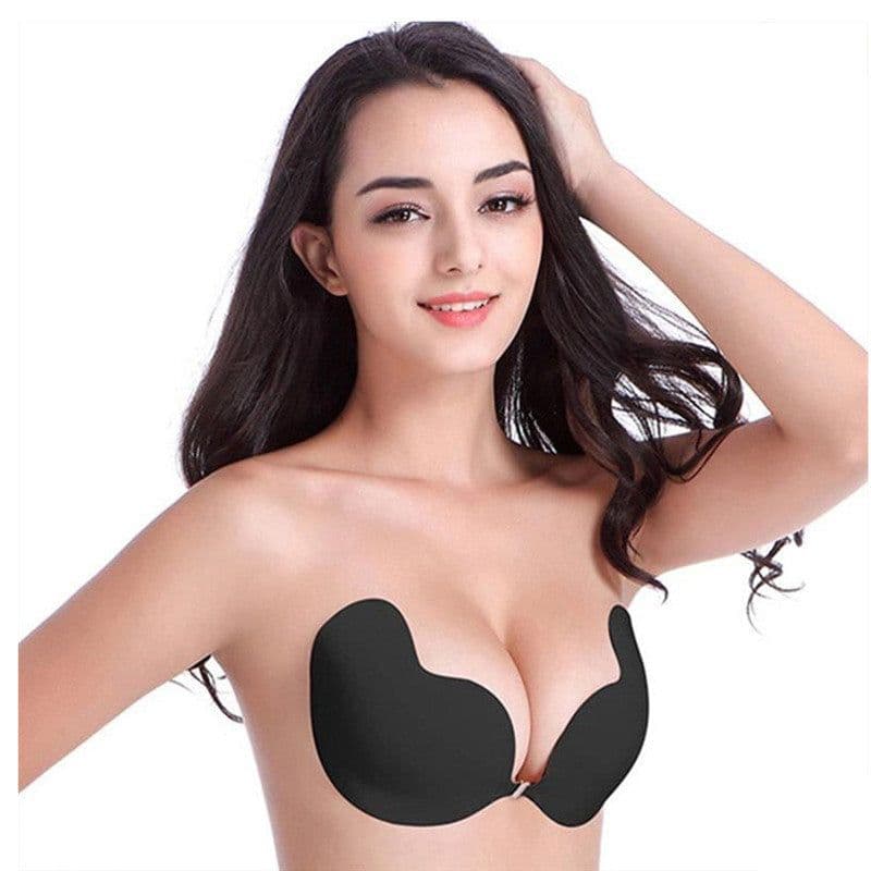 image-Lala Goddess Mango Cup With Deep V Invisible Bra Women's Swimwear Bridal Wedding Dress Gathered Chest Stickers Wholesale