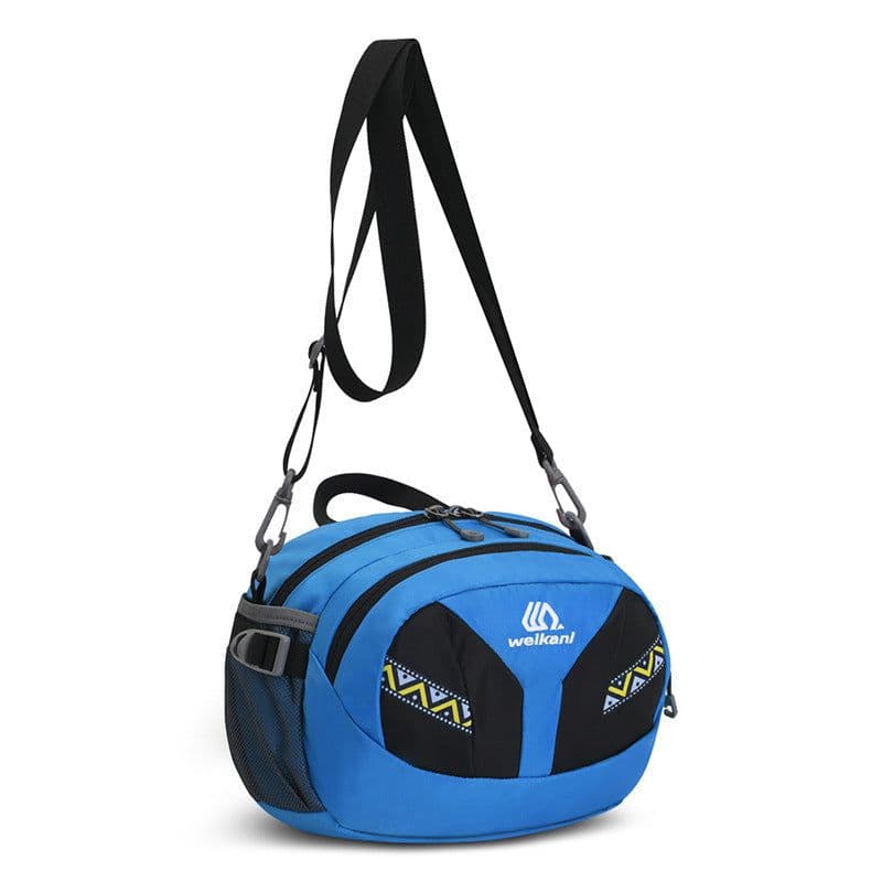image-Contrast Color Single Shoulder Diagonal Men And Women Couple Camping Bag