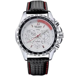 image-Multifunctional Chronograph Fashion Luminous Steel Case Quartz Watch