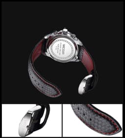 image-Multifunctional Chronograph Fashion Luminous Steel Case Quartz Watch