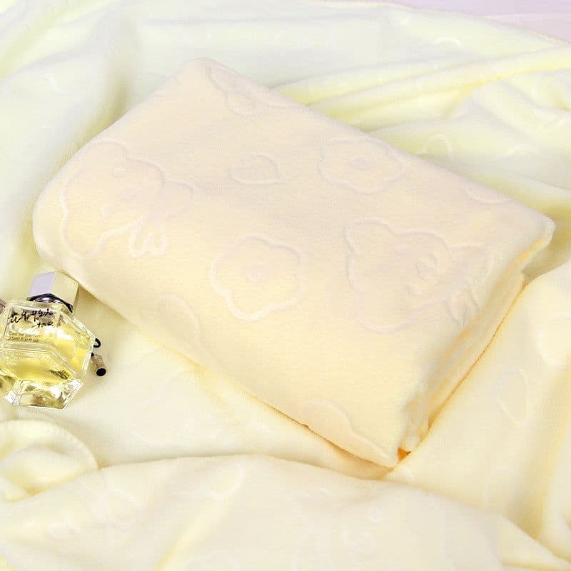 image-Microfiber Absorbent Bath Towel Household And Face Wash Towel Face Towel Bear Embossed Bath Towel