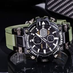 image-Brand Men's Sports Fashion Fitness Watch Dual