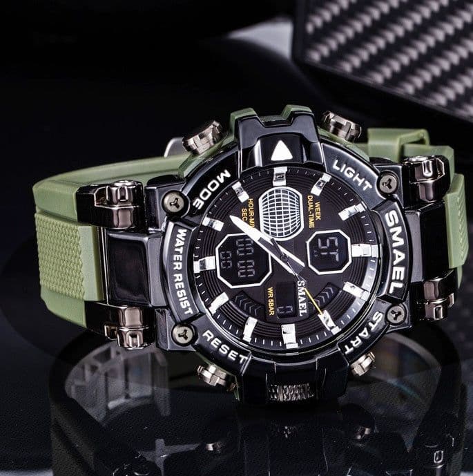 image-Brand Men's Sports Fashion Fitness Watch Dual