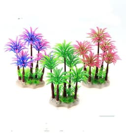 image-Fish Tank Landscape Simulation Water Plants Aquarium Decoration Rockery Fake Water Plants Small Fish Tank Set Decoration Prospect Plants