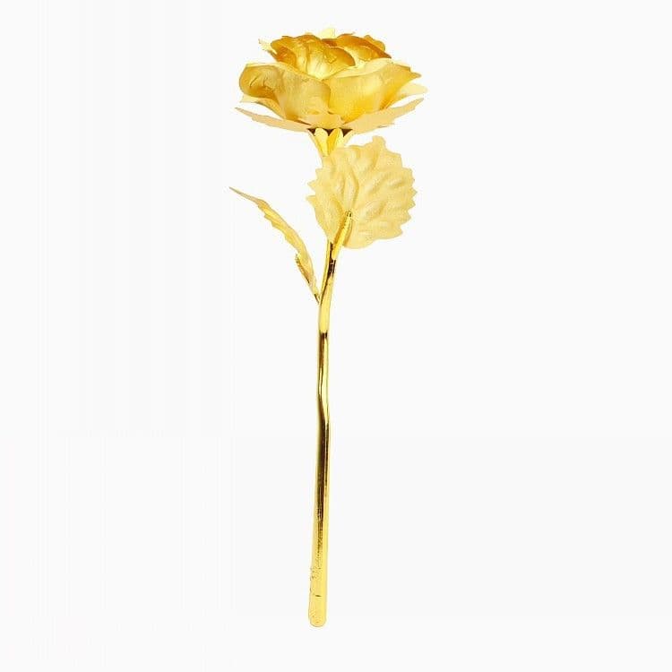 image-Gold-foil Roses Chinese Valentine's Day Gift Chocolate Golden Rose Valentine's Day