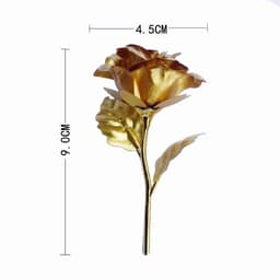 image-Gold-foil Roses Chinese Valentine's Day Gift Chocolate Golden Rose Valentine's Day