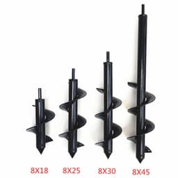image-Ground Drilling Machine Drill Bit Spiral Tree Planting Earth Boring Machine Screw Rod Garden Vegetable Planting Pine Soil Drill Bit Flower Planting Drill Drill Head