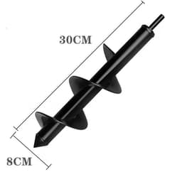 image-Ground Drilling Machine Drill Bit Spiral Tree Planting Earth Boring Machine Screw Rod Garden Vegetable Planting Pine Soil Drill Bit Flower Planting Drill Drill Head