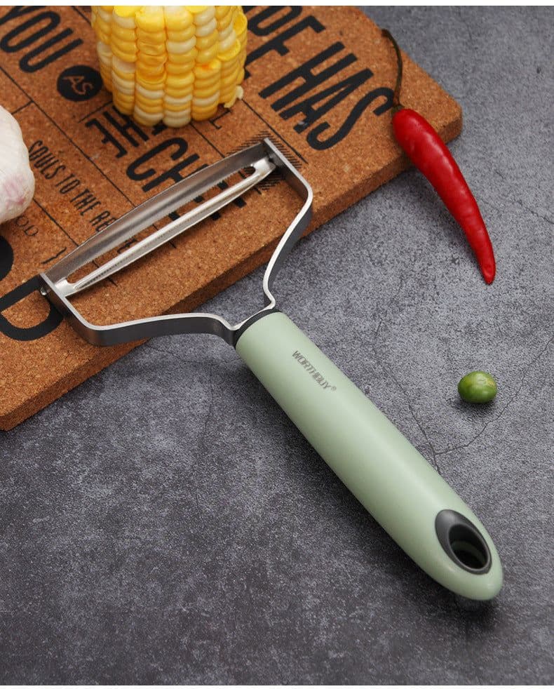 image-Kitchen Melon And Fruit Peeling Peeler Peeler Multifunctional Stainless Steel Peeler Household