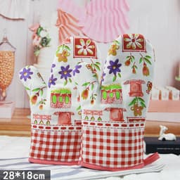 image-Microwave Oven Gloves Thick And High Temperature Resistant