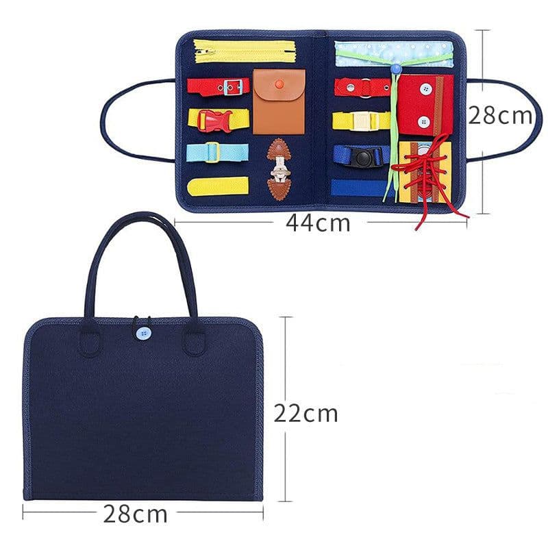image-New Busy Book Children's Busy Board Dressing And Buttoning Learning Baby Early Education Preschool Sensory Learning Toy