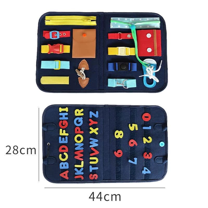 image-New Busy Book Children's Busy Board Dressing And Buttoning Learning Baby Early Education Preschool Sensory Learning Toy