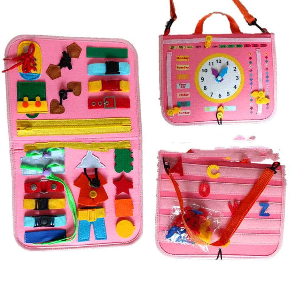image-New Busy Book Children's Busy Board Dressing And Buttoning Learning Baby Early Education Preschool Sensory Learning Toy
