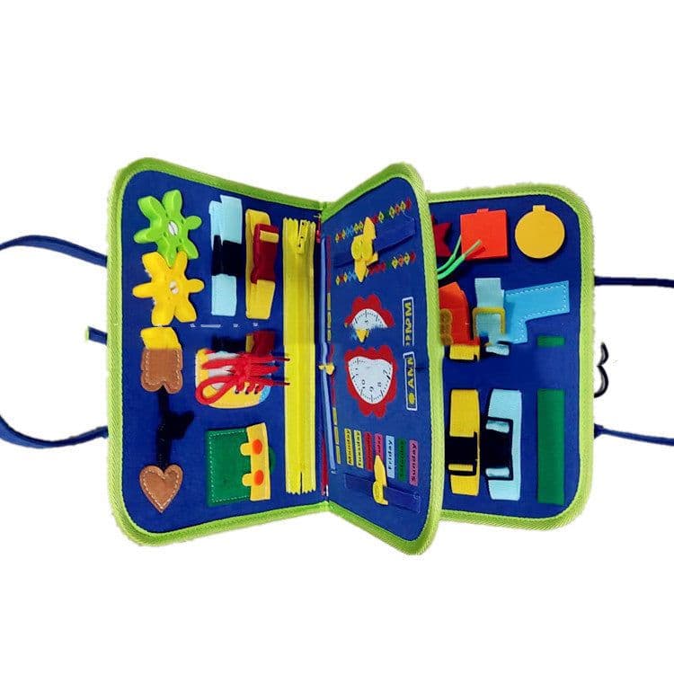 image-New Busy Book Children's Busy Board Dressing And Buttoning Learning Baby Early Education Preschool Sensory Learning Toy