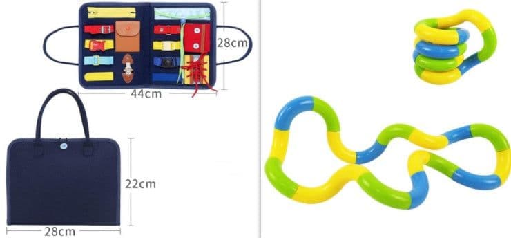 image-New Busy Book Children's Busy Board Dressing And Buttoning Learning Baby Early Education Preschool Sensory Learning Toy