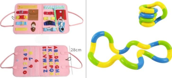 image-New Busy Book Children's Busy Board Dressing And Buttoning Learning Baby Early Education Preschool Sensory Learning Toy