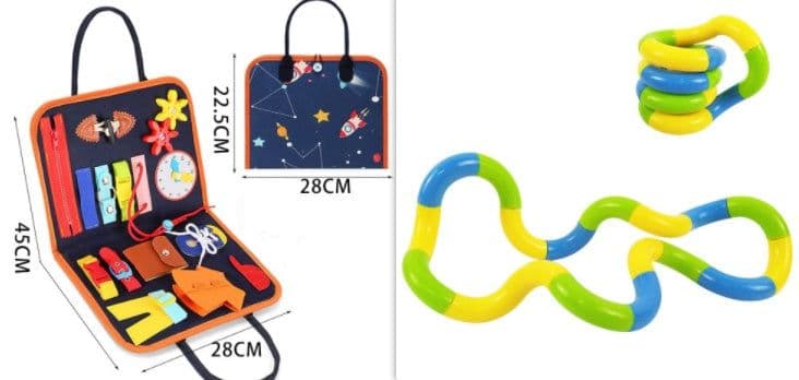 image-New Busy Book Children's Busy Board Dressing And Buttoning Learning Baby Early Education Preschool Sensory Learning Toy