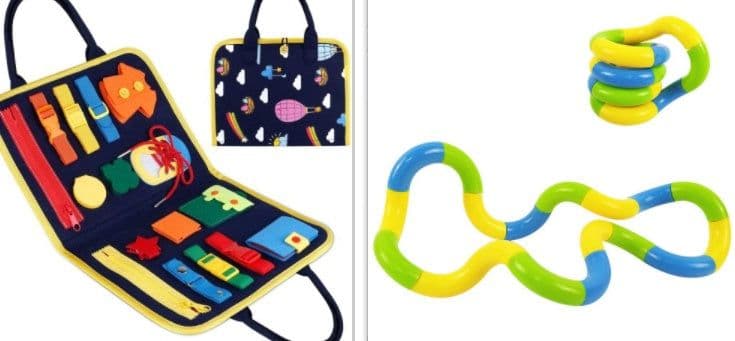 image-New Busy Book Children's Busy Board Dressing And Buttoning Learning Baby Early Education Preschool Sensory Learning Toy