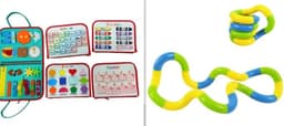 image-New Busy Book Children's Busy Board Dressing And Buttoning Learning Baby Early Education Preschool Sensory Learning Toy