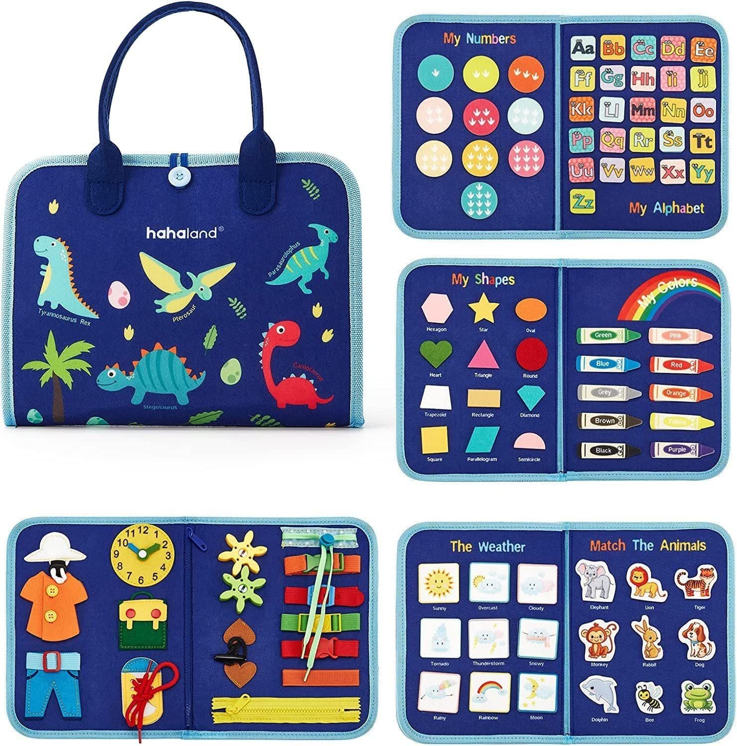 image-New Busy Book Children's Busy Board Dressing And Buttoning Learning Baby Early Education Preschool Sensory Learning Toy