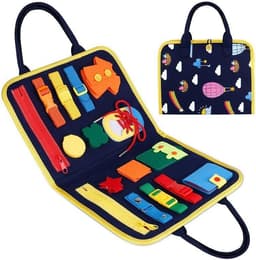 image-New Busy Book Children's Busy Board Dressing And Buttoning Learning Baby Early Education Preschool Sensory Learning Toy