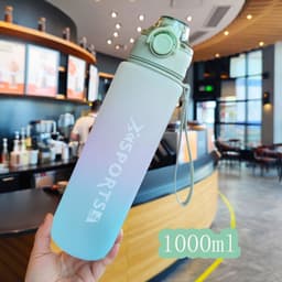 image-Rainbow Gradient Large Capacity 1L Sports Fitness Cup