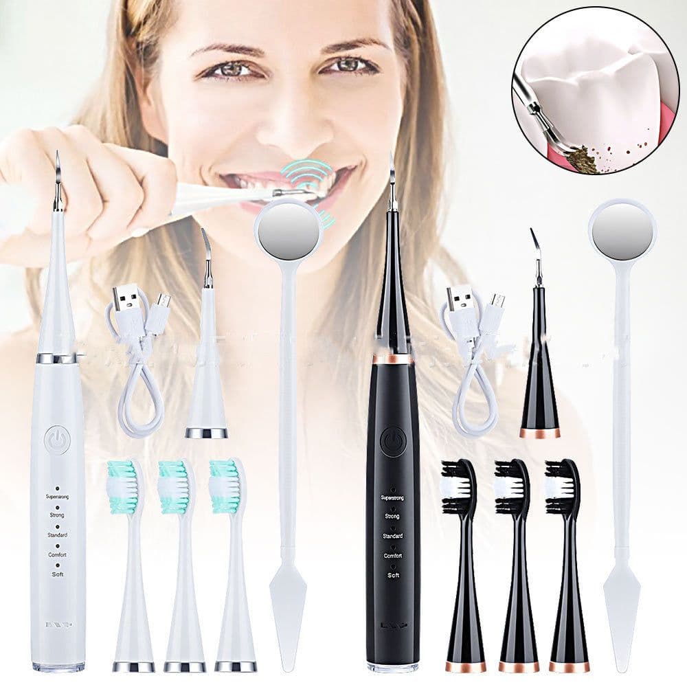 image-Electric Toothbrush Dental Calculus Remover Teeth Cleaning High Frequency Electric Household Teeth Cleaner Teeth Washing Artifact