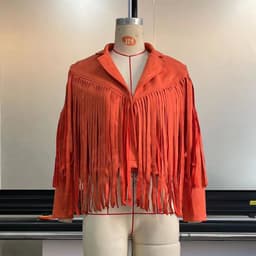 image-European And American Women's Clothing Jacket Leather Coat Deerskin Velvet Elegant Lapel Tassel Short Coat For Women Autumn And Winter New