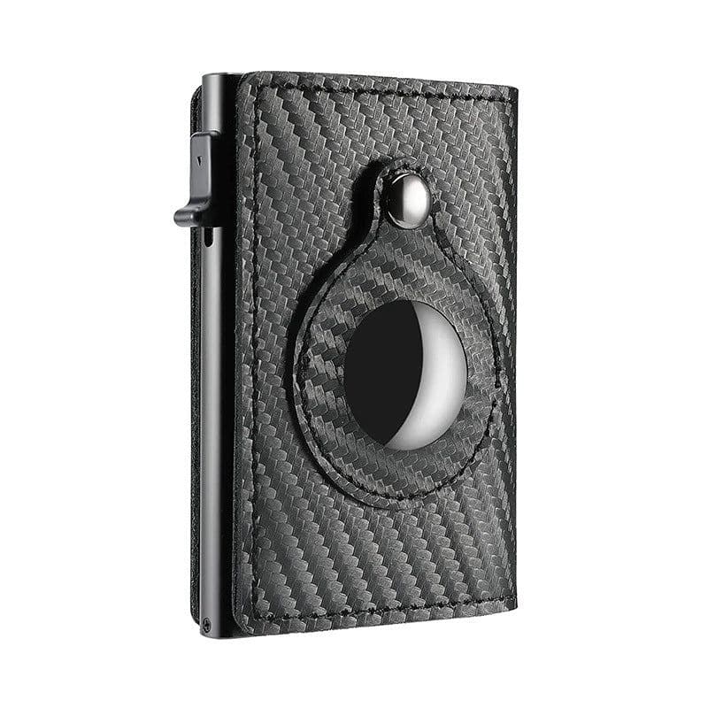image-Leather Protective Case Card Holder Aluminum Alloy Crazy Horse