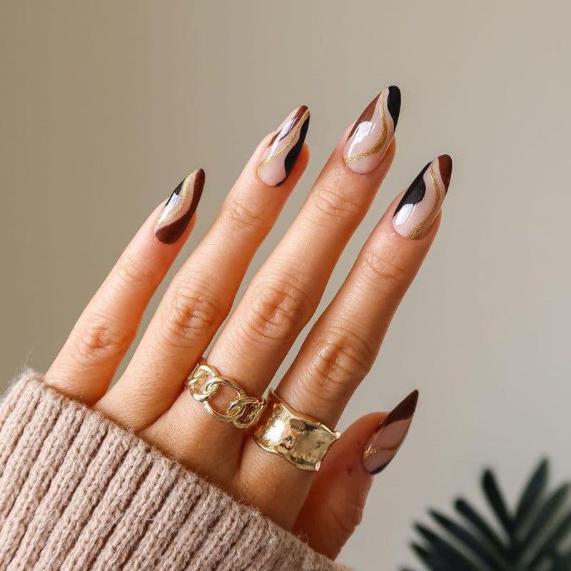 image-Fake Nails French Color Matching Enamel Wind Heavy Color Wear Armor